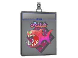 Sticker Slab | Pink Jaggyfish