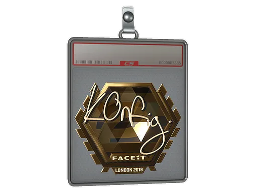 Sticker Slab | k0nfig (Gold) | London 2018