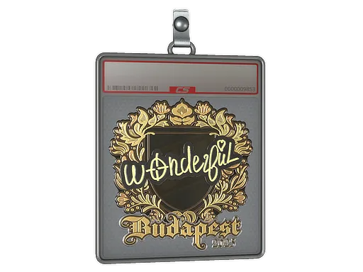 Sticker Slab | w0nderful (Gold) | Budapest 2025