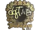 Sticker | dgt (Gold) | Budapest 2025 CS2 skin