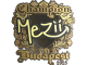 Sticker | mezii (Gold, Champion) | Budapest 2025