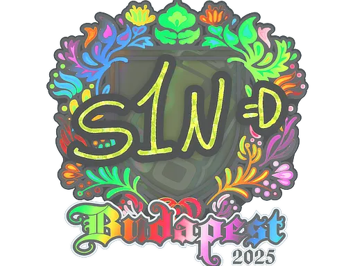 Sticker | s1n (Holo) | Budapest 2025