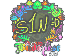 Sticker | s1n (Holo) | Budapest 2025