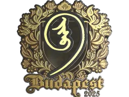 Sticker | nin9 (Gold) | Budapest 2025