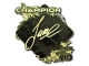 Sticker | Jame (Gold, Champion) | Rio 2022