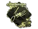 Sticker | Jame (Gold, Champion) | Rio 2022 CS2 skin