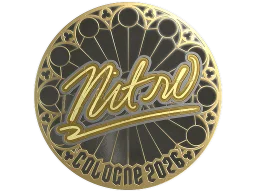 Sticker | nitr0 (Gold) | Cologne 2026