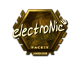 Sticker | electronic (Gold) | London 2018