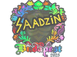 Sticker | saadzin (Holo) | Budapest 2025