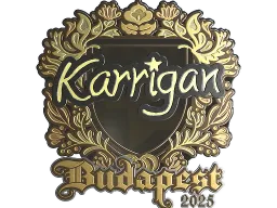 Sticker | karrigan (Gold) | Budapest 2025