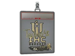 Sticker Slab | Techno4K (Gold) | Antwerp 2022