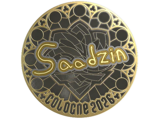 Sticker | saadzin (Gold) | Cologne 2026