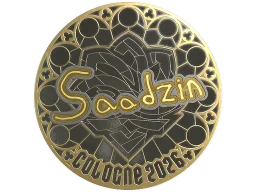 Sticker | saadzin (Gold) | Cologne 2026