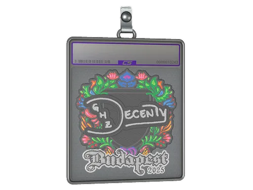 Sticker Slab | decenty (Embroidered) | Budapest 2025