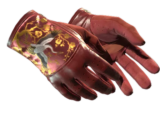 ★ Driver Gloves | Brocade Crane (Well-Worn)