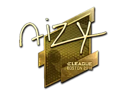 Sticker | aizy (Gold) | Boston 2018