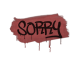 Sealed Graffiti | Sorry (Blood Red)