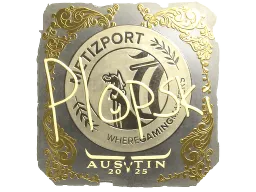 Sticker | Plopski (Gold) | Austin 2025