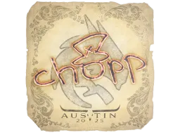 Sticker | chopper | Austin 2025