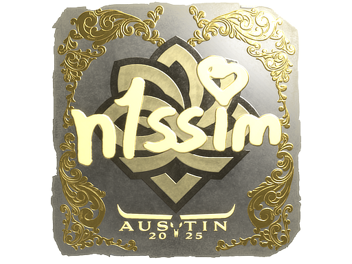 Sticker | n1ssim (Gold) | Austin 2025