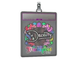 Sticker Slab | decenty (Holo) | Budapest 2025