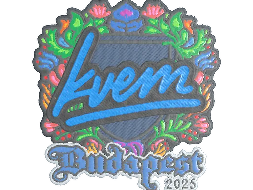 Sticker | Kvem (Embroidered) | Budapest 2025
