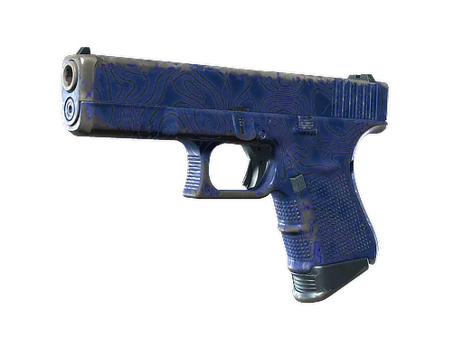 Glock-18 | Ocean Topo (Well-Worn)