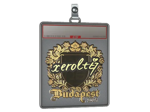 Sticker Slab | xerolte (Gold) | Budapest 2025