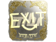 Sticker | exit (Gold) | Austin 2025