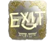 Sticker | exit (Gold) | Austin 2025 CS2 skin