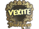 Sticker | vexite (Gold) | Budapest 2025