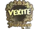 Sticker | vexite (Gold) | Budapest 2025 CS2 skin