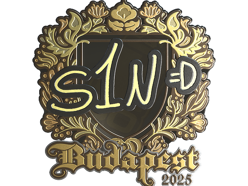 Sticker | s1n (Gold) | Budapest 2025