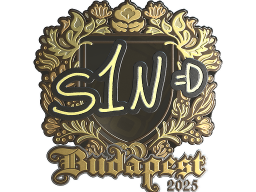 Sticker | s1n (Gold) | Budapest 2025
