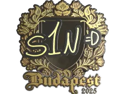 Sticker | s1n (Gold) | Budapest 2025
