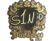 Sticker | s1n (Gold) | Budapest 2025