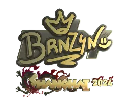Sticker | brnz4n (Gold) | Shanghai 2024