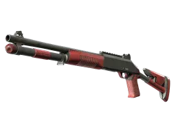XM1014 | Red Leather (Well-Worn)