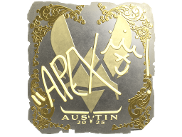 Sticker | apEX (Gold) | Austin 2025