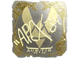 Sticker | apEX (Gold) | Austin 2025