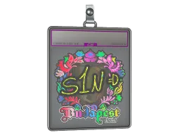 Sticker Slab | s1n (Holo) | Budapest 2025