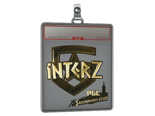 Sticker Slab | interz (Gold) | Stockholm 2021