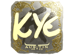 Sticker | kye (Gold) | Austin 2025