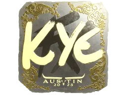 Sticker | kye (Gold) | Austin 2025