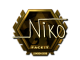 Sticker | niko (Gold)  | London 2018