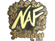 Sticker | NAF (Gold) | Budapest 2025