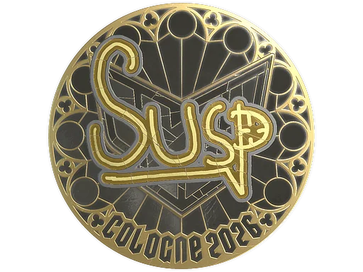Sticker | susp (Gold) | Cologne 2026
