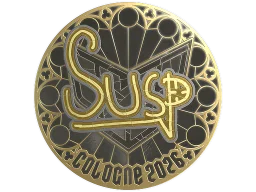 Sticker | susp (Gold) | Cologne 2026