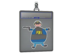 Sticker Slab | Poorly Drawn FBI
