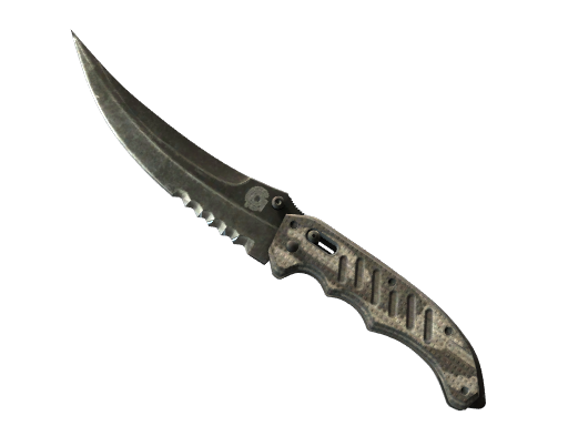 ★ Flip Knife | Black Laminate (Battle-Scarred)